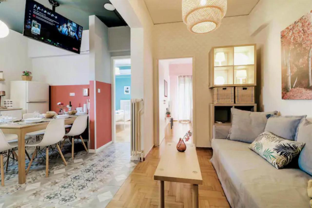 Spacious Central Flat☆3Min To Metro☆Ac|Netflix|Pc Афіни Екстер'єр фото